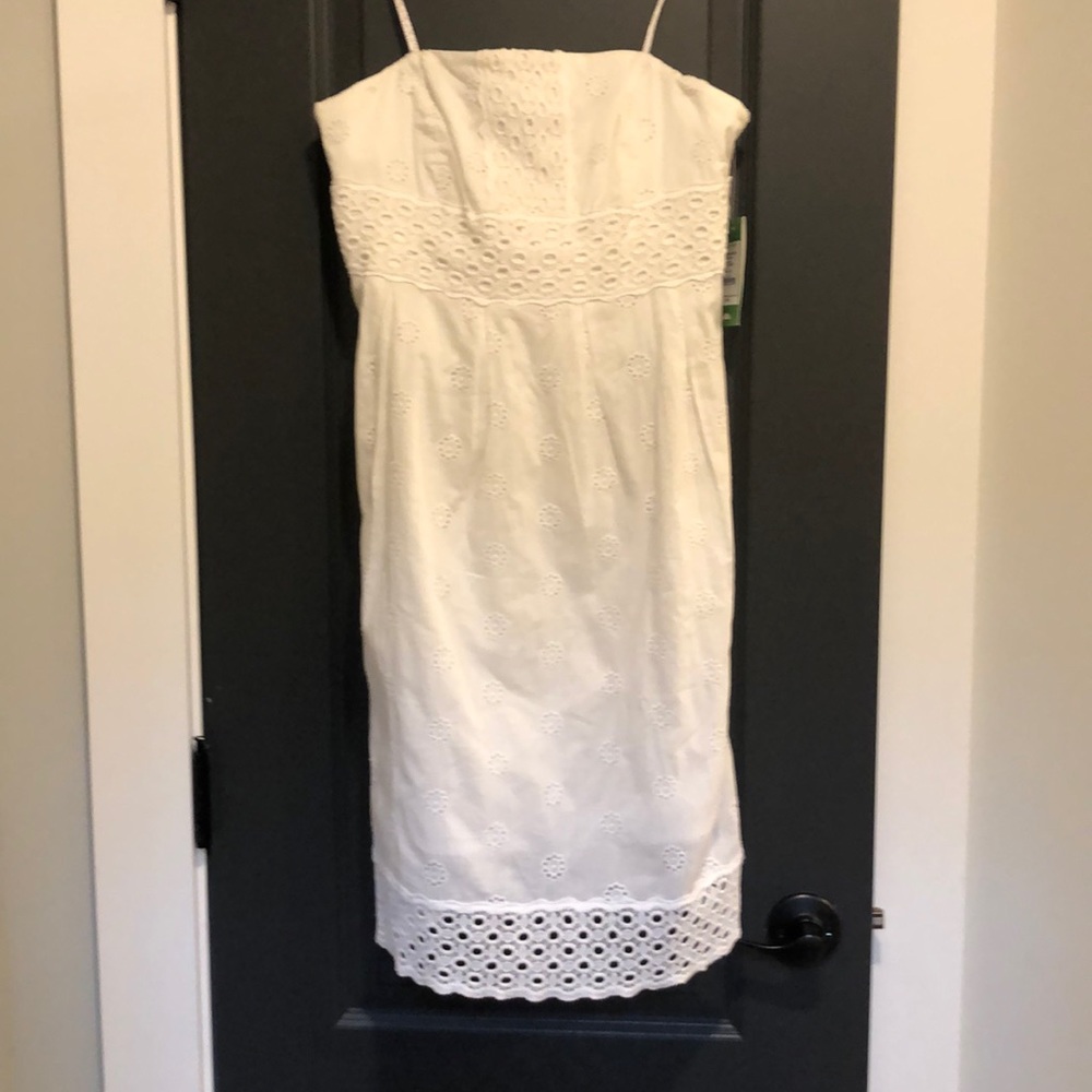 Lilly Pulitzer white springy eyelet dress